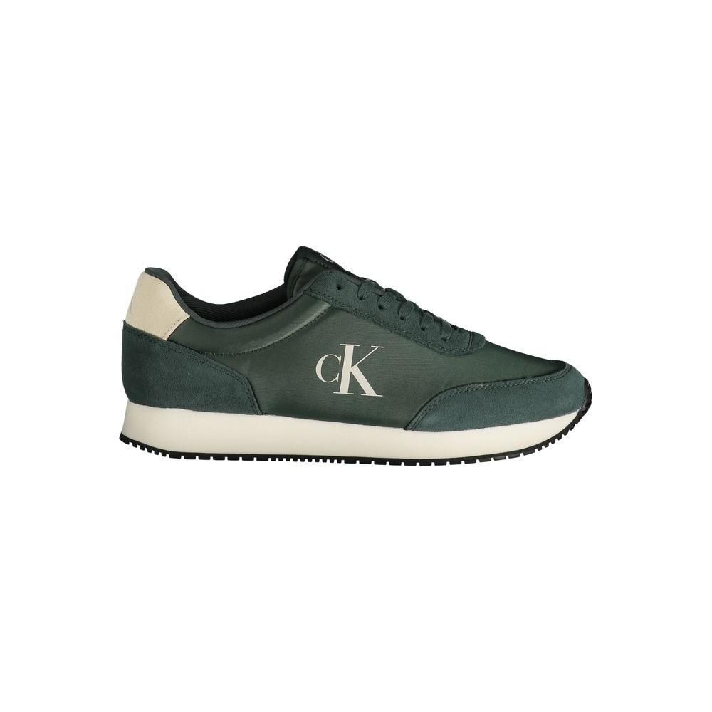 Calvin Klein Green Polyester Men Sneaker Calvin Klein