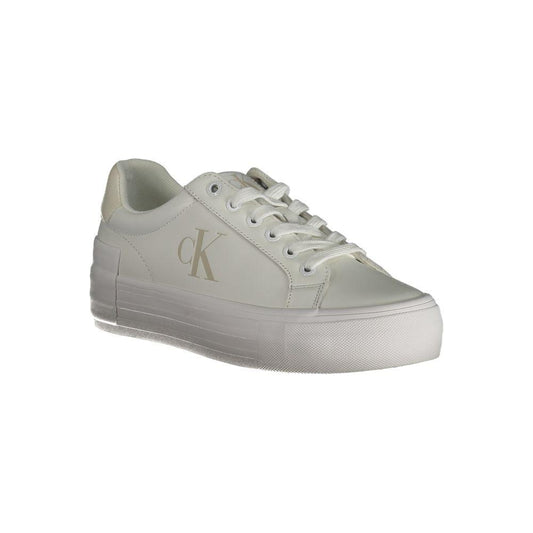 Calvin Klein White Leather Women Sneaker Calvin Klein