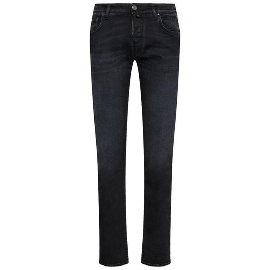 Jacob Cohen Black Cotton Jeans & Pant Jacob Cohen