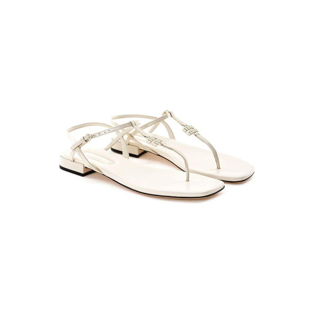 Miu Miu Beige Vernice Sandal Miu Miu