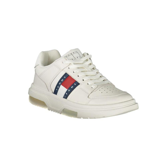 Tommy Hilfiger White Leather Women Sneaker Tommy Hilfiger