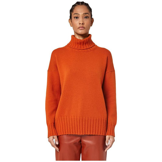 Alpha Studio Orange Cashmere Sweater Alpha Studio