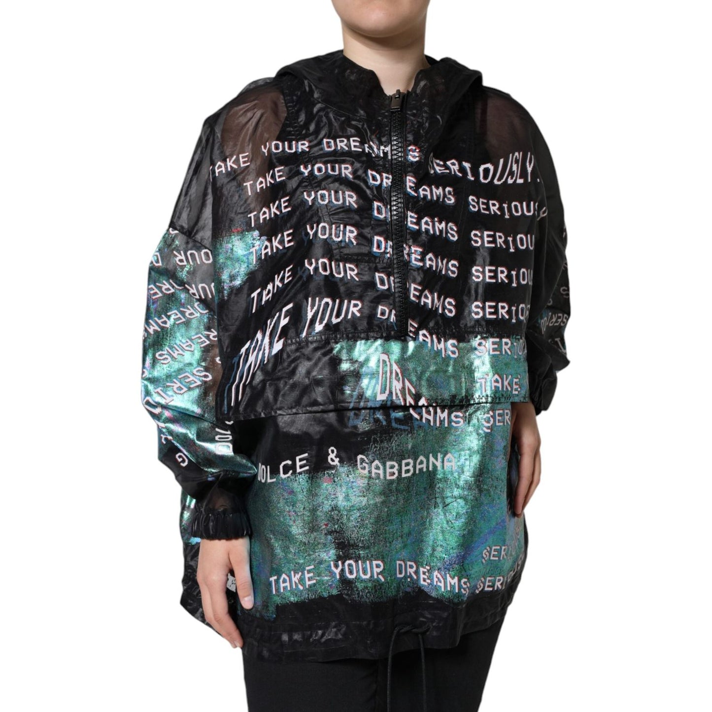 Dolce & Gabbana Multicolor Print Hooded Sweatshirt Sweater Dolce & Gabbana