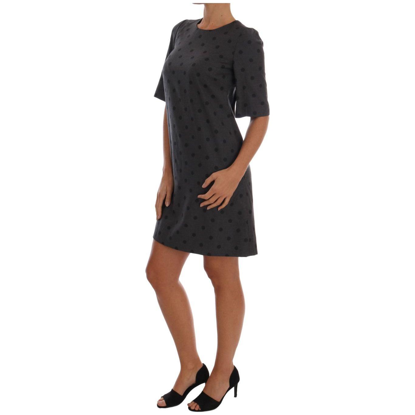 别致圆点羊毛连衣裙