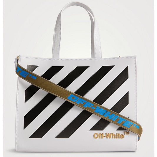 Off-White White Leather Crossbody Bag Off-White