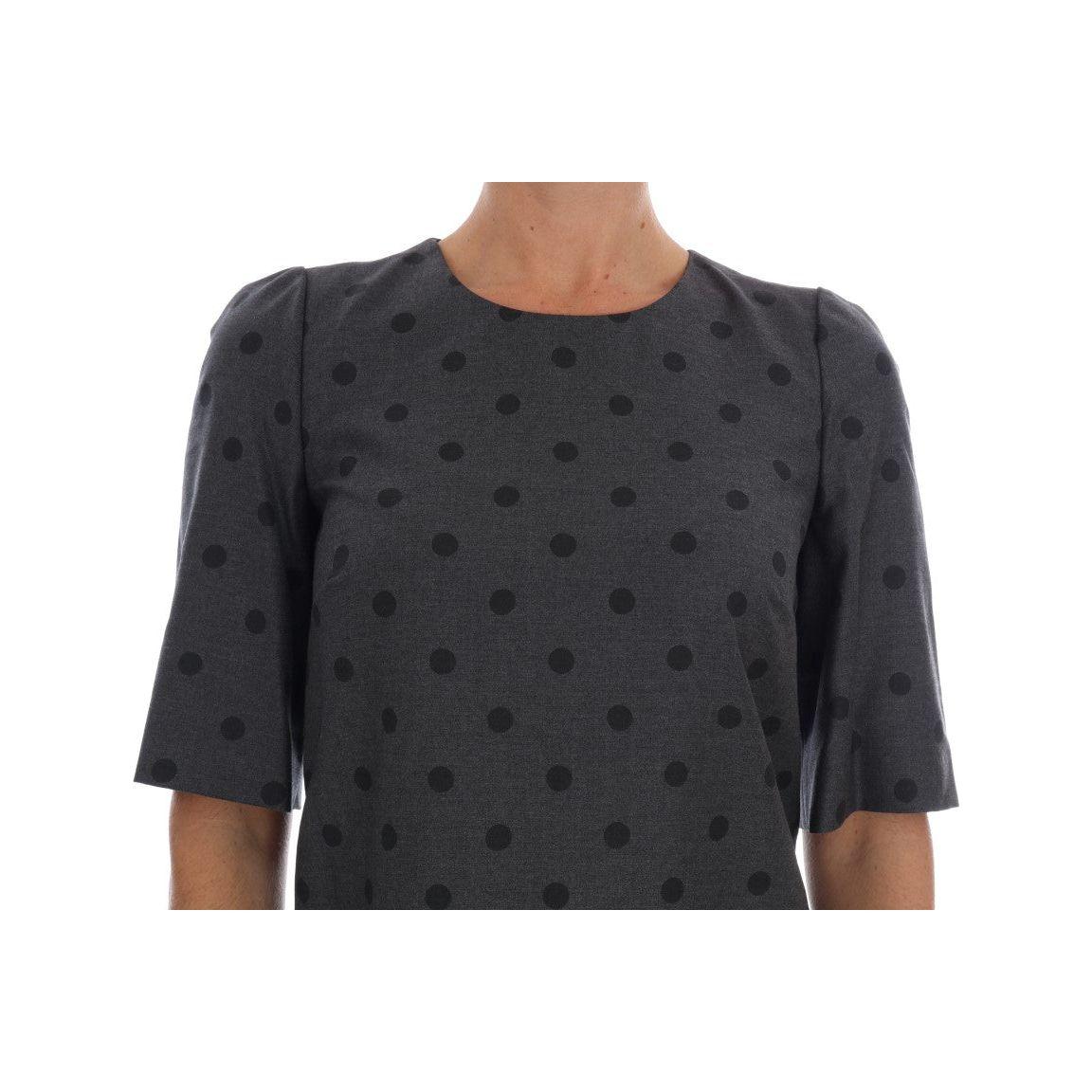 别致圆点羊毛连衣裙