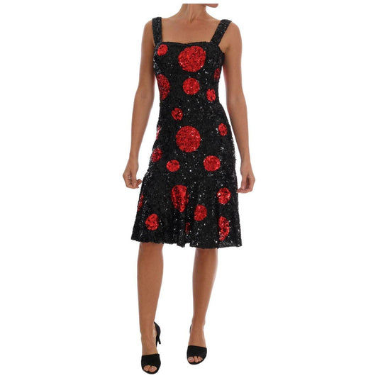 Dolce & Gabbana Elegant Polka Dotted Shift Dress Dolce & Gabbana