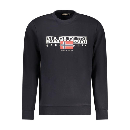 Napapijri Black Cotton Sweater Napapijri