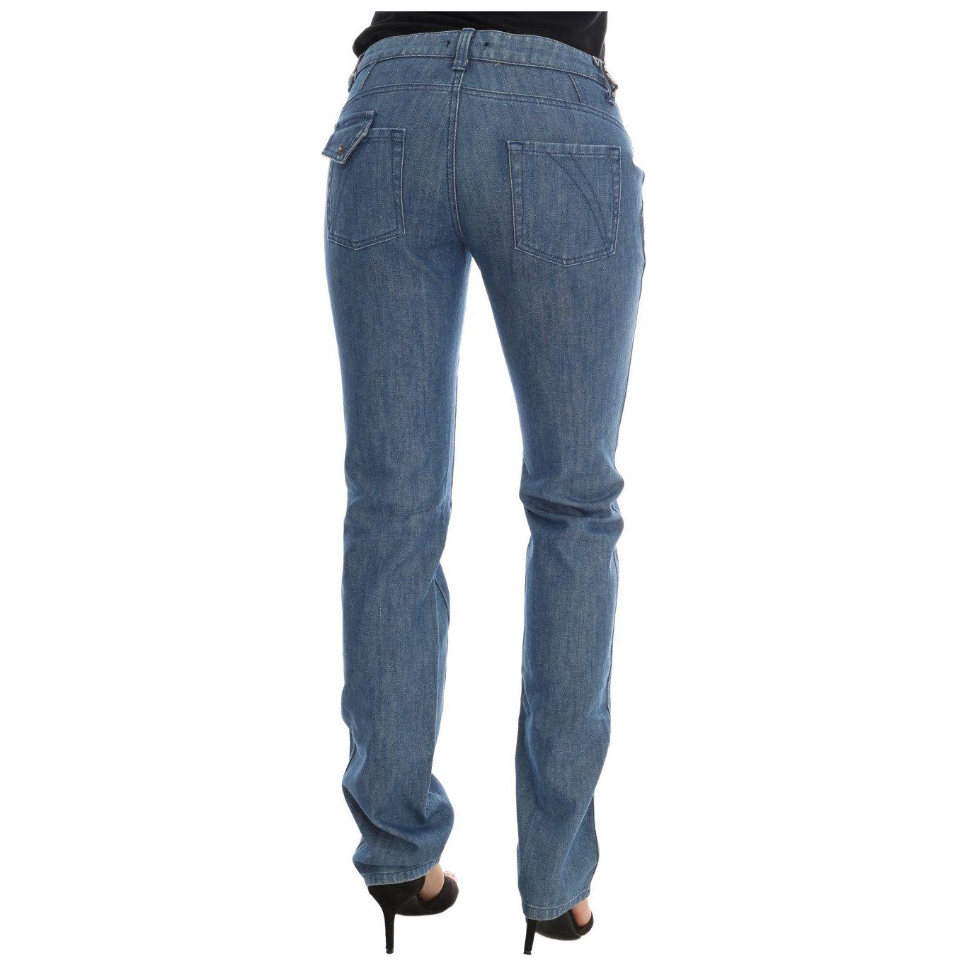 Costume National Blue Wash Cotton Slim Denim Jeans