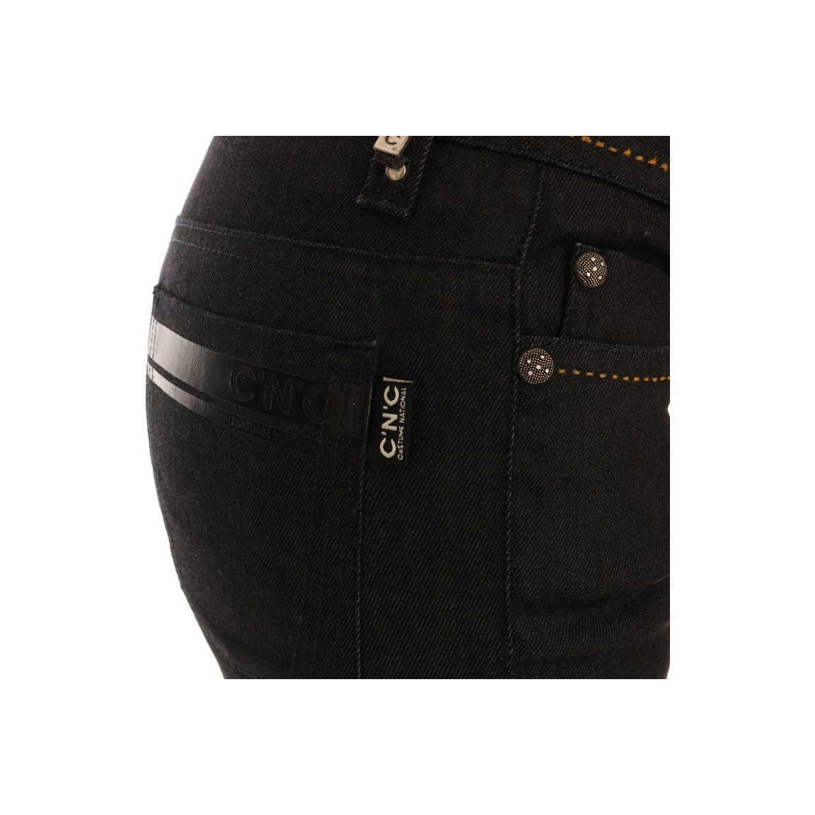 别致的深蓝色超修身牛仔裤