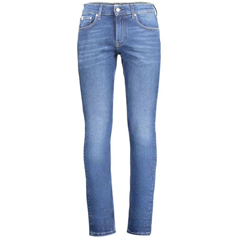 Calvin Klein Blue Cotton Jeans & Pant Calvin Klein