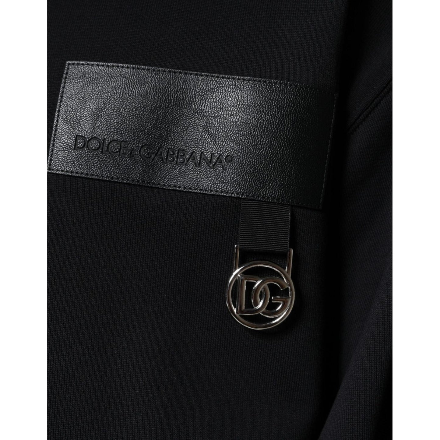 Dolce & Gabbana Black Logo Cotton Long Sleeves Sweatshirt Sweater Dolce & Gabbana