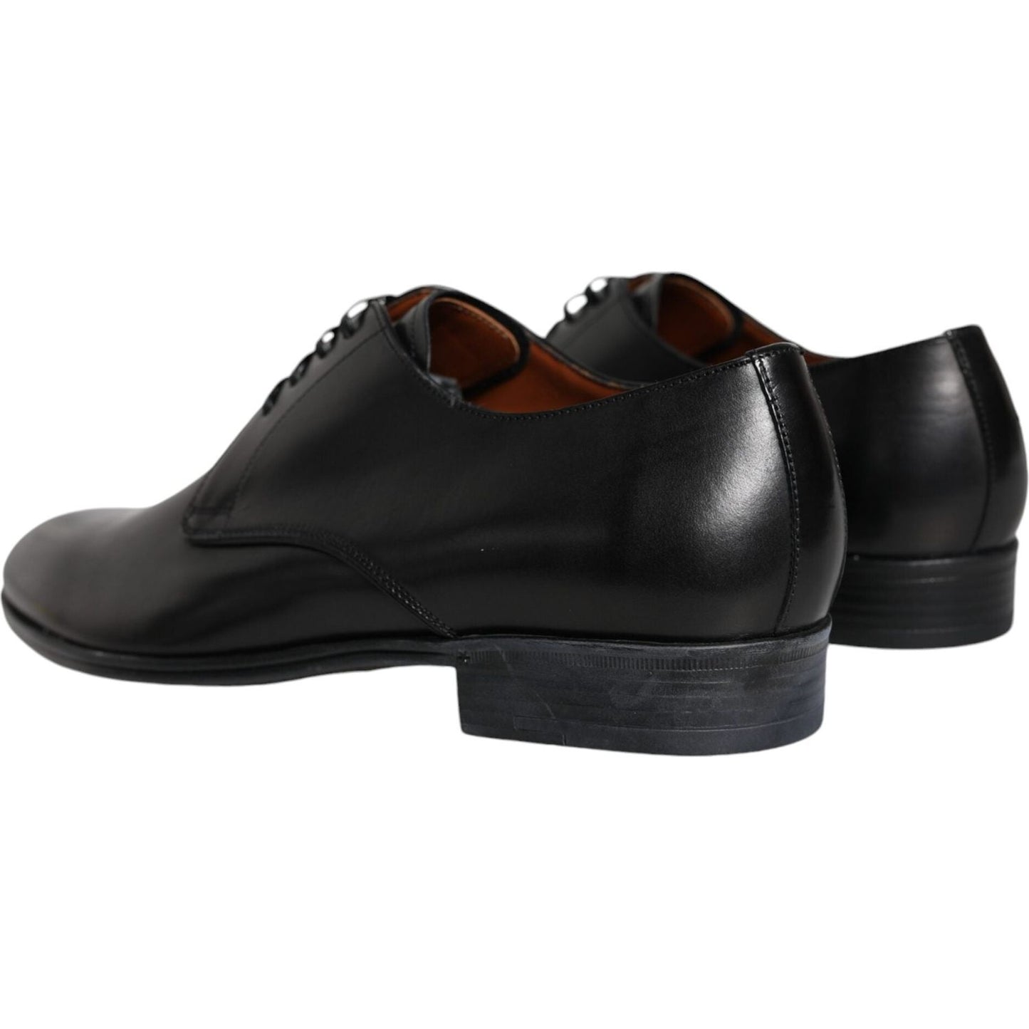 Dolce & Gabbana Black Leather Derby Formal Dress Shoes Dolce & Gabbana