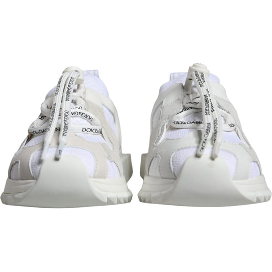 Dolce & Gabbana White Mesh Sorrento Trekking Sneakers Shoes Dolce & Gabbana