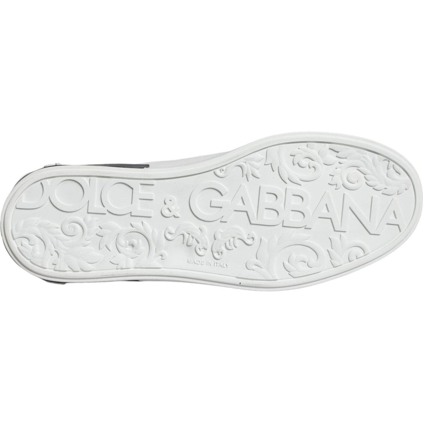 Dolce & Gabbana White Leather Logo Portofino Sneaker Shoes Dolce & Gabbana