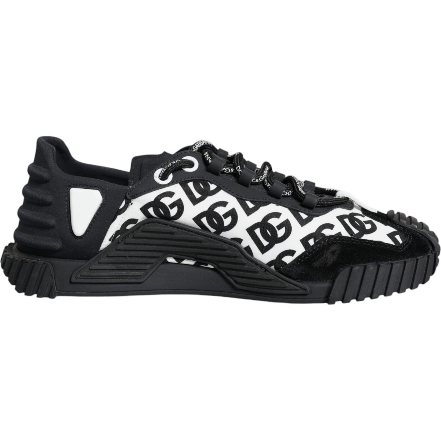 Dolce & Gabbana Black Logo Lace Up Low Top NS1 Sneakers Shoes Dolce & Gabbana