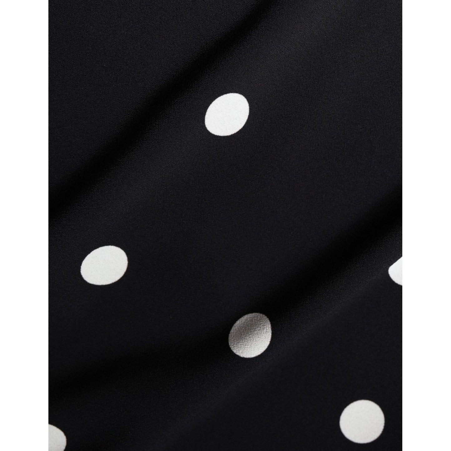 Dolce & Gabbana Black Viscose Polka Dots Sheath Midi Dress Dolce & Gabbana