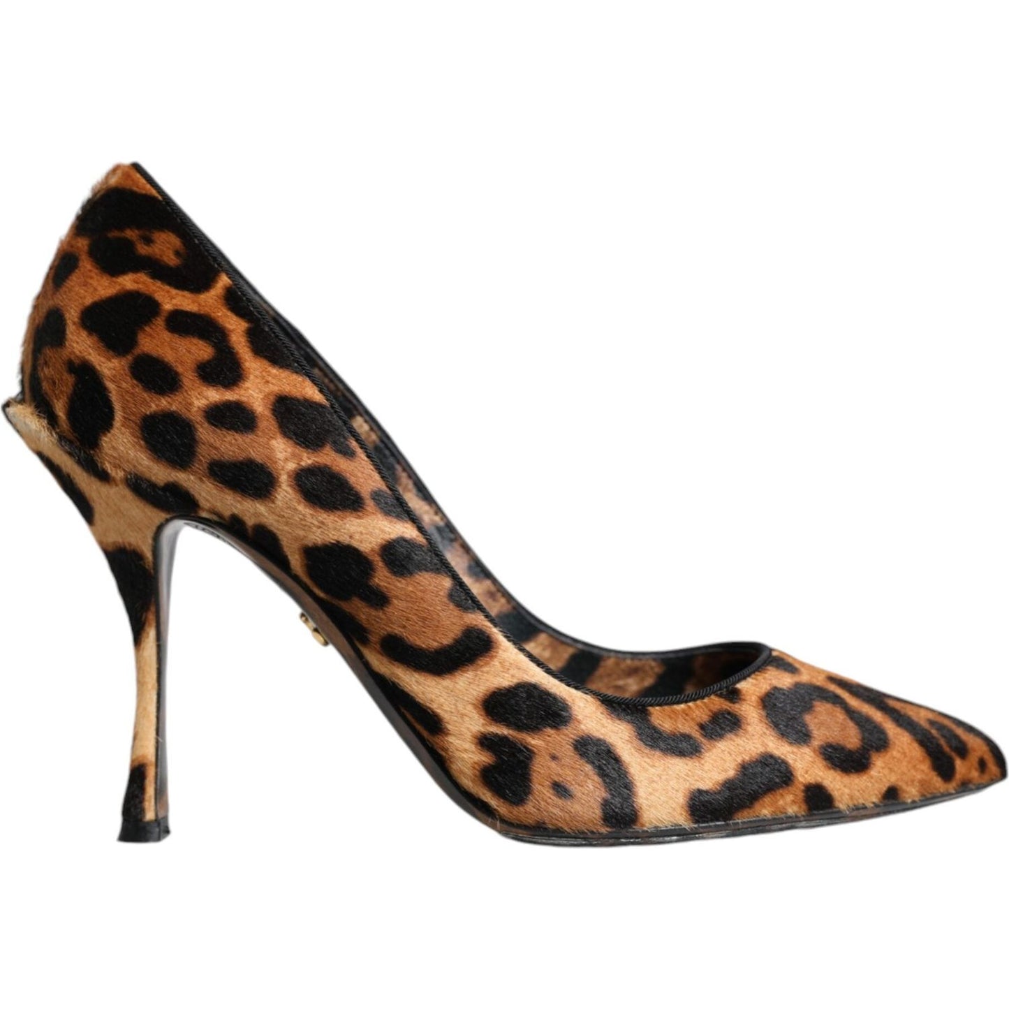 Dolce & Gabbana Brown Leopard Calf Hair Heels Pumps Shoes Dolce & Gabbana