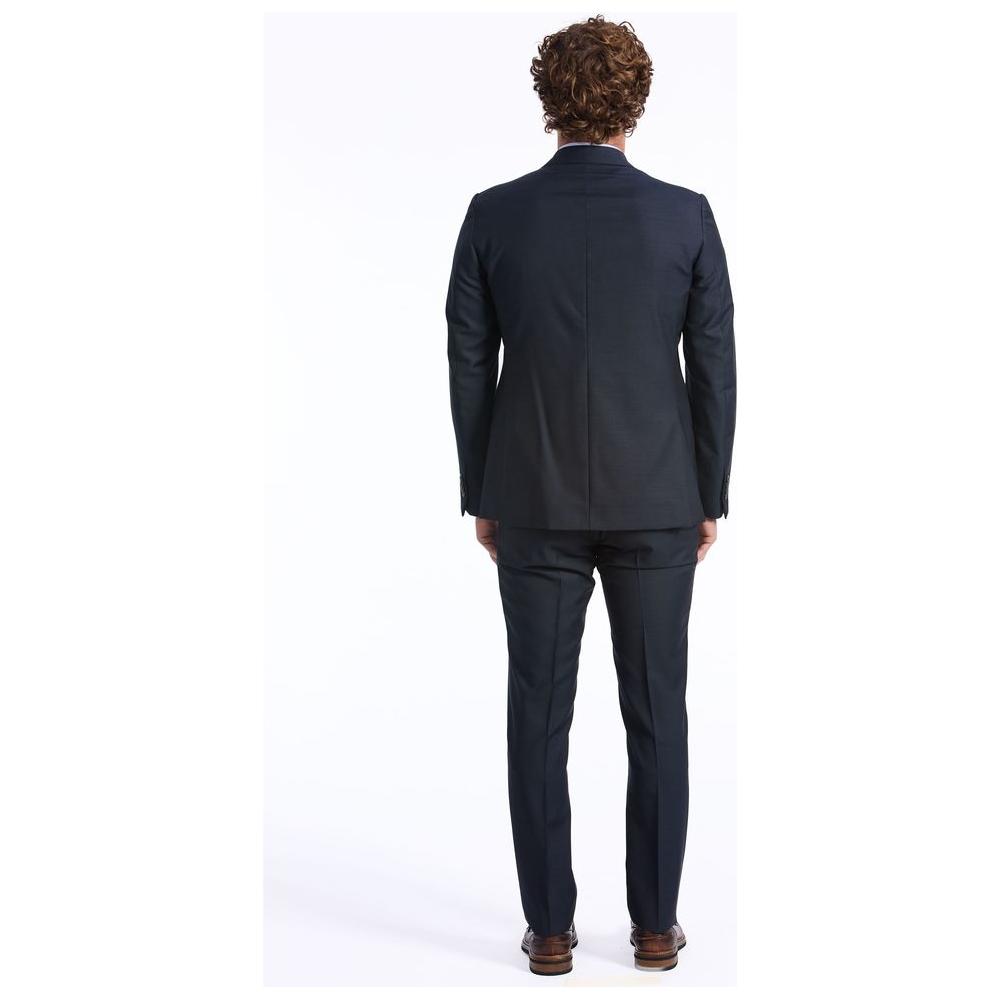 Baldinini Trend Black Wool Suit Baldinini Trend