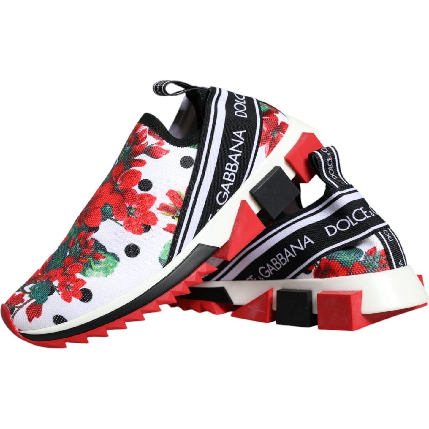 Dolce & Gabbana Multicolor Geranium Sorrento Sneakers Shoes Dolce & Gabbana