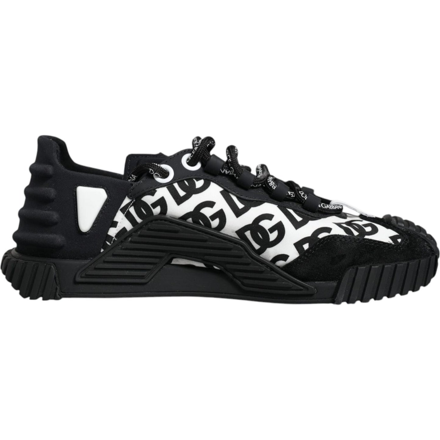 Dolce & Gabbana Black Logo Lace Up Low Top NS1 Sneakers Shoes Dolce & Gabbana