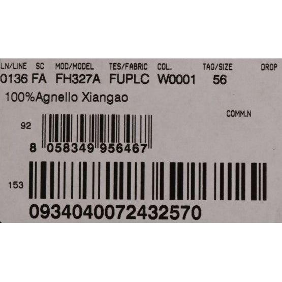 优雅的白色毛皮帽子奢华冬帽