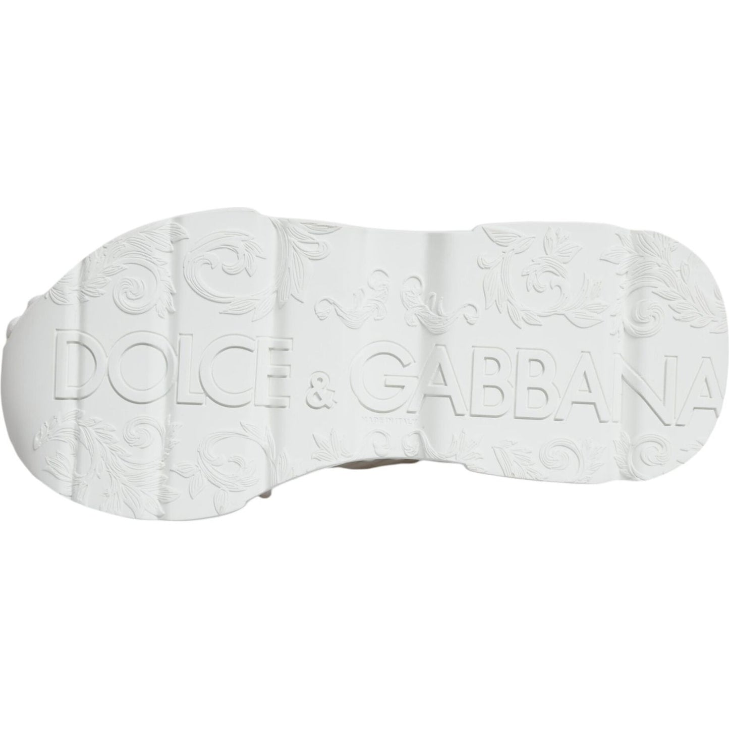 Dolce & Gabbana White Knitted Daymaster Sneakers Shoes Dolce & Gabbana