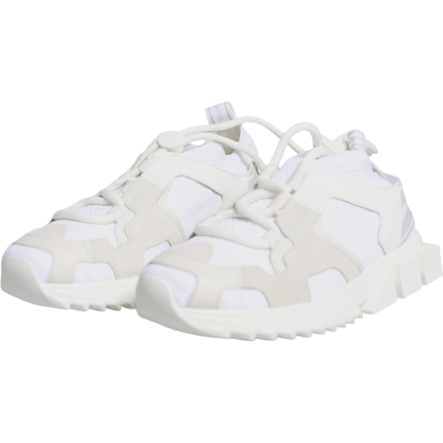 Dolce & Gabbana White Mesh Sorrento Trekking Sneakers Shoes Dolce & Gabbana