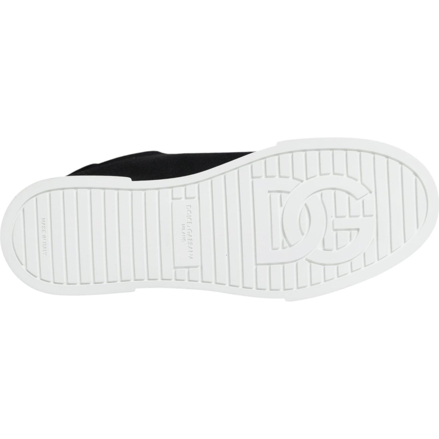 Dolce & Gabbana Black White Portofino Low Top Sneakers Shoes Dolce & Gabbana