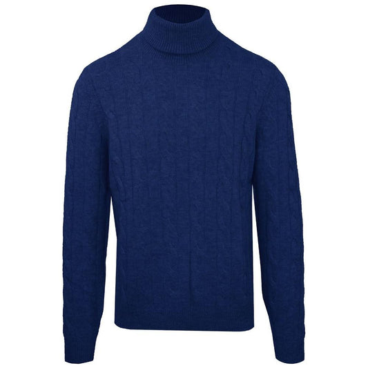 Malo Blue Wool Sweater Malo