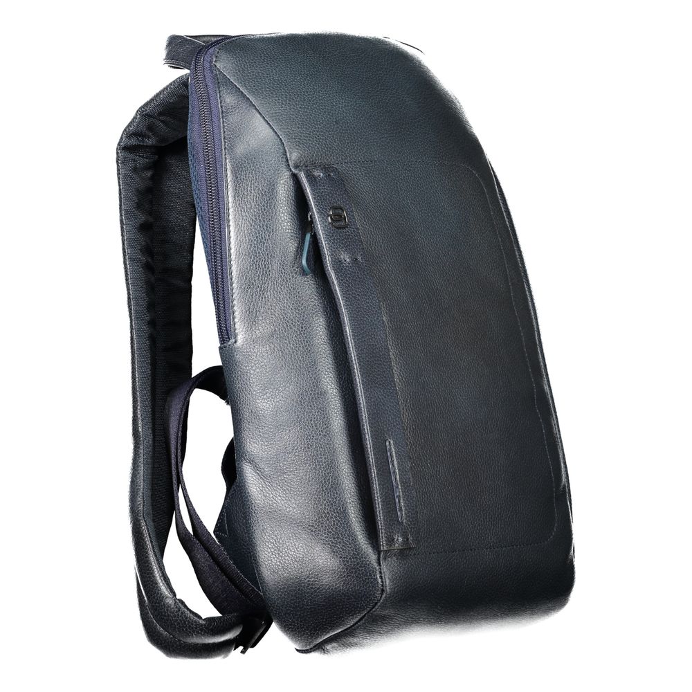 Piquadro Blue Leather Backpack Piquadro