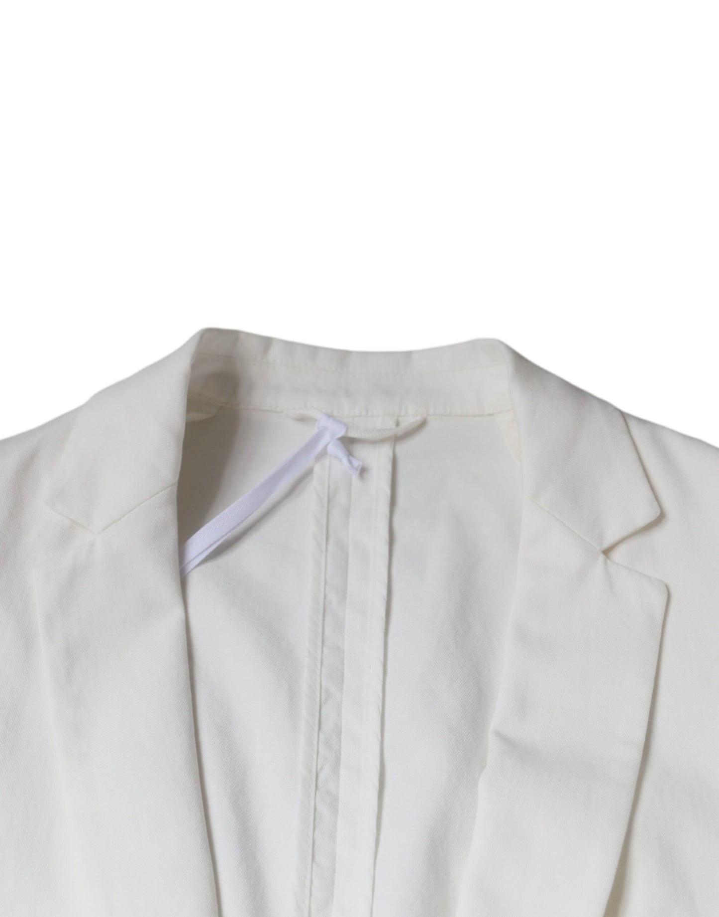 Dondup White Single Breasted One Button Dress Formal Blazer Dondup