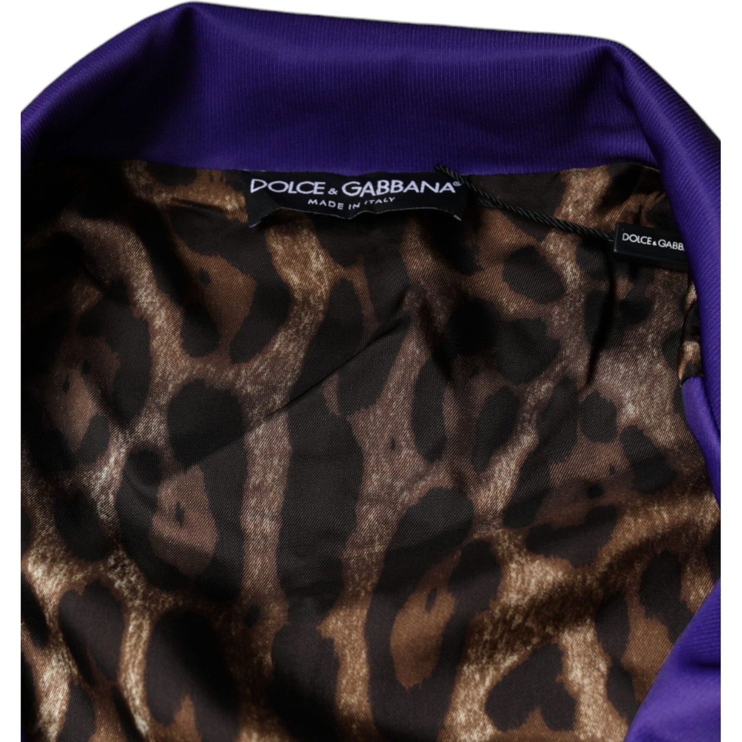 Dolce & Gabbana Purple YEAR OF THE PIG Full Zip Bomber Jacket Dolce & Gabbana