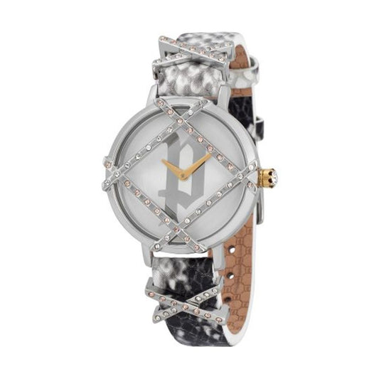 Police Gray Leather Watch Police