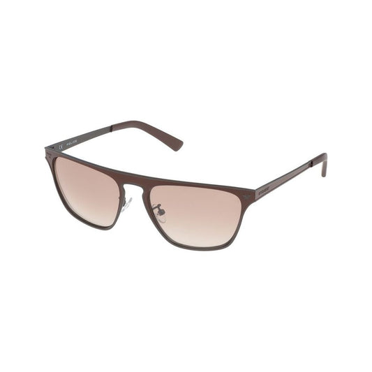 Police Gray Metal Sunglasses Police