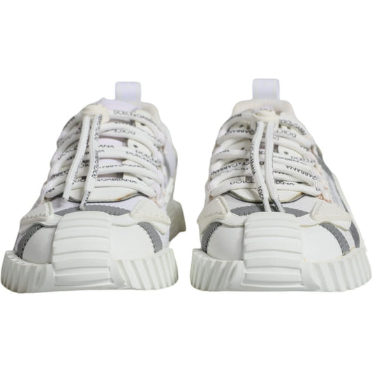 Dolce & Gabbana White Lace Up Low Top NS1 Sneakers Shoes Dolce & Gabbana