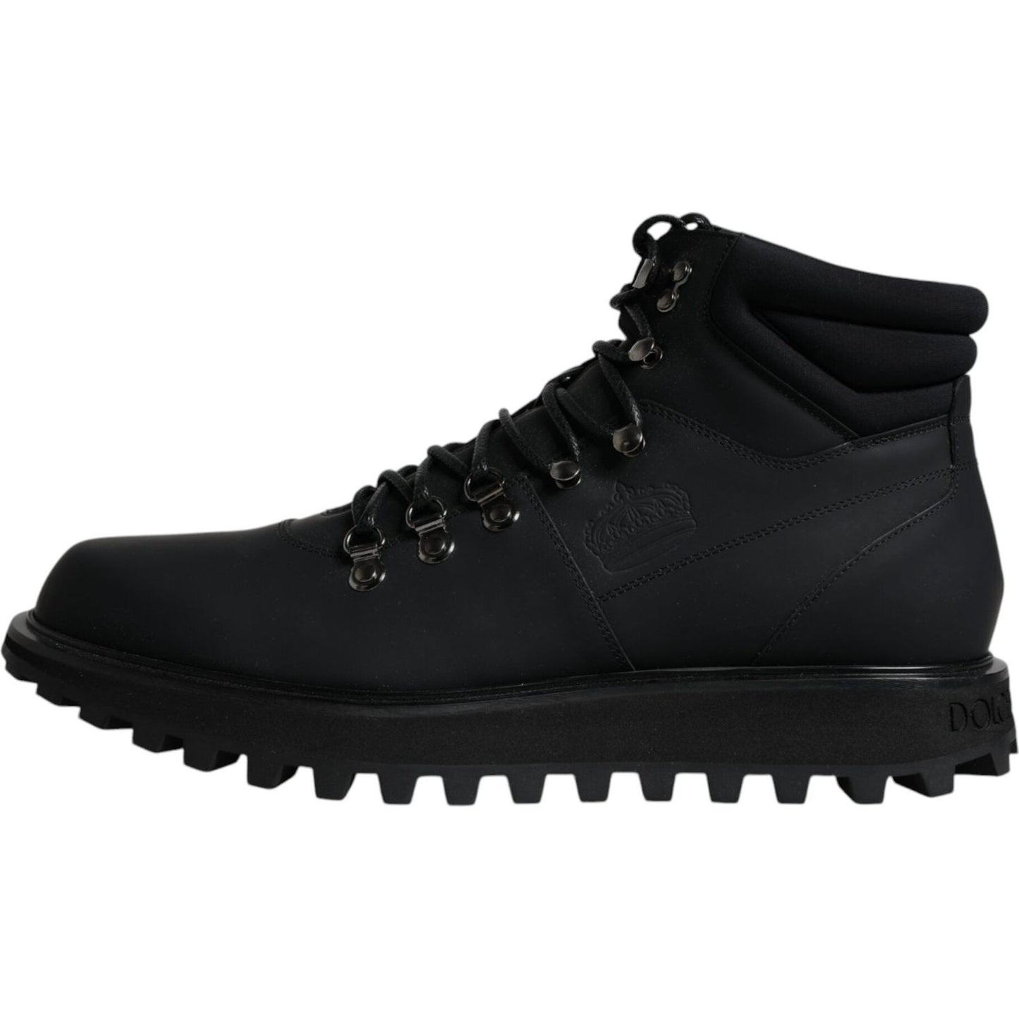 Dolce & Gabbana Black Ankle Boots Vulcano Trekking Shoes Dolce & Gabbana