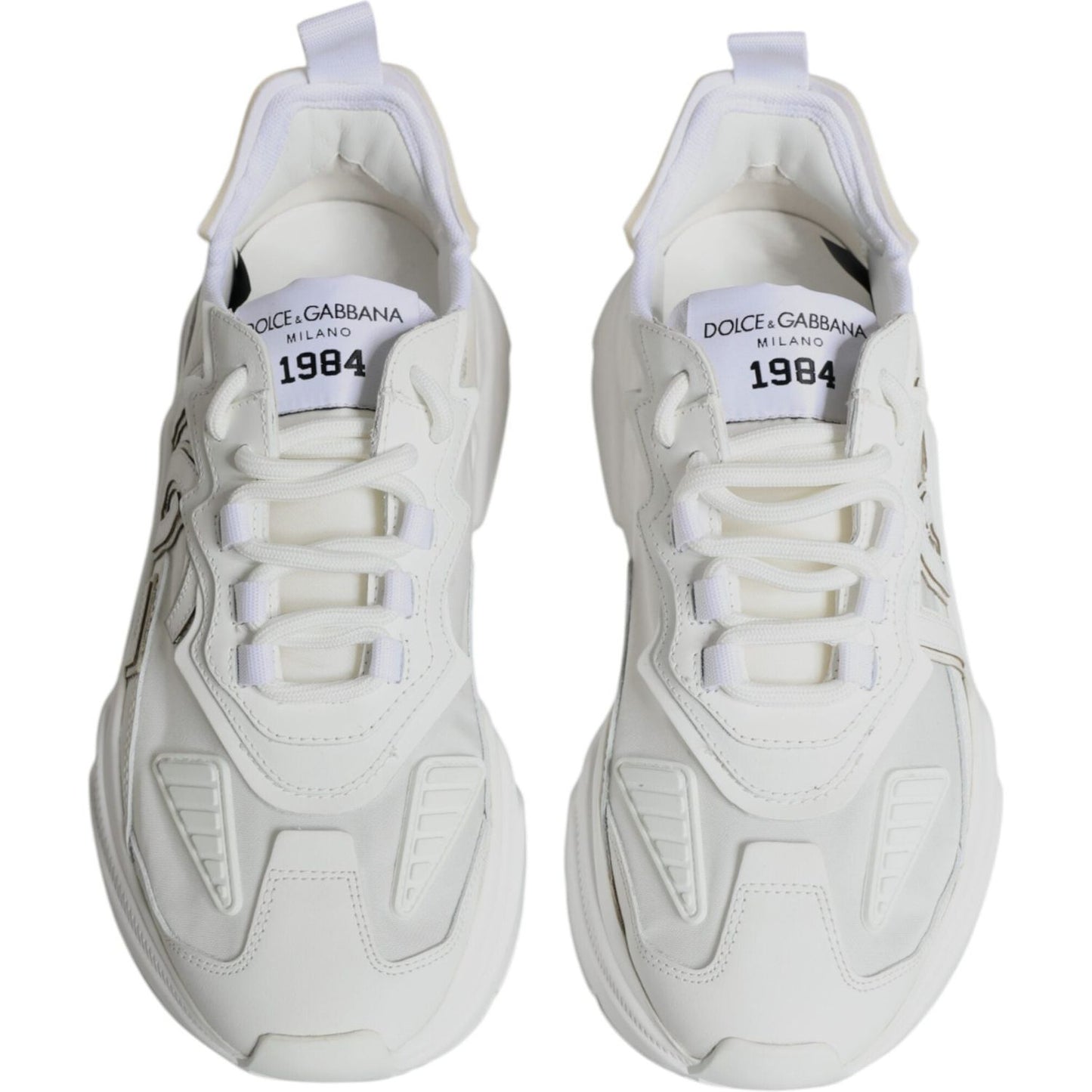 Dolce & Gabbana White Nylon Daymaster Low Top Sneakers Shoes Dolce & Gabbana