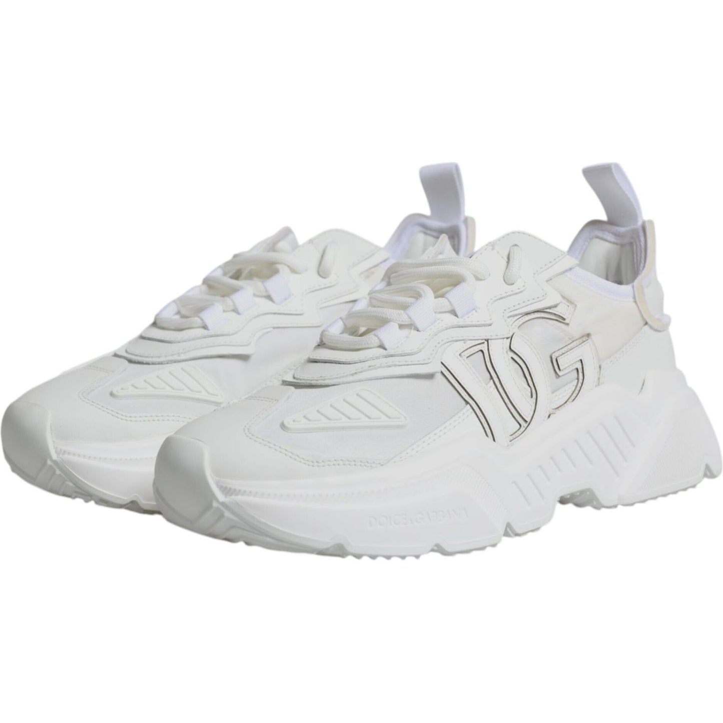 Dolce & Gabbana White Nylon Daymaster Low Top Sneakers Shoes Dolce & Gabbana