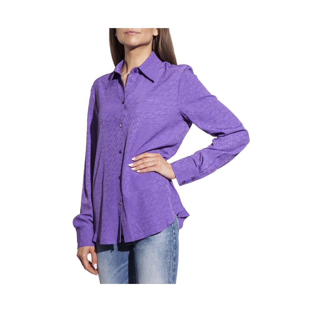 PINKO Purple Acetate Shirt PINKO