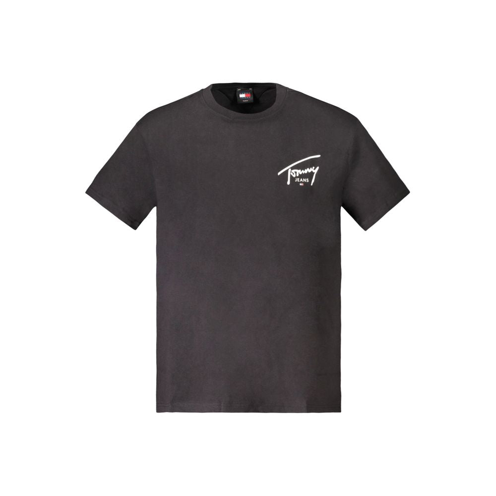 Tommy Hilfiger Black Cotton T-Shirt Tommy Hilfiger