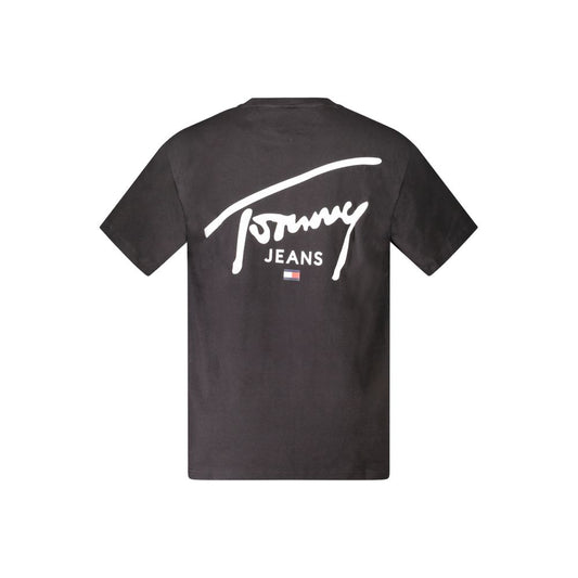 Tommy Hilfiger Black Cotton T-Shirt Tommy Hilfiger