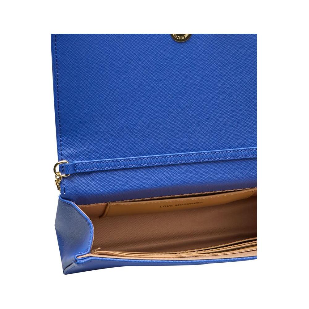 Love Moschino Blue Polyethylene Crossbody Bag Love Moschino