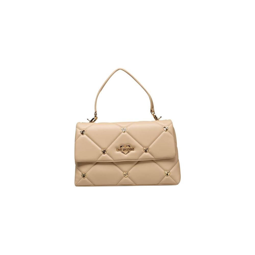 Love Moschino Beige Polyethylene Handbag