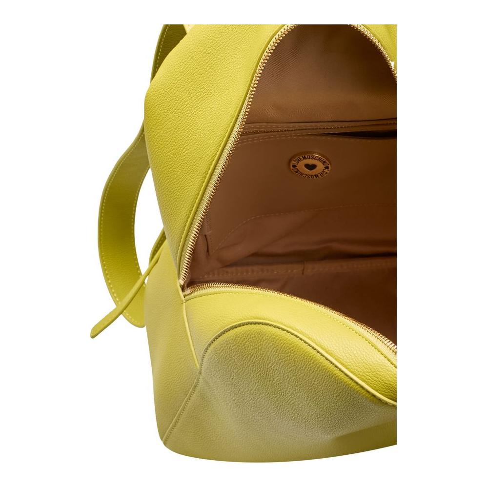 Love Moschino Yellow Polyethylene Backpack Love Moschino