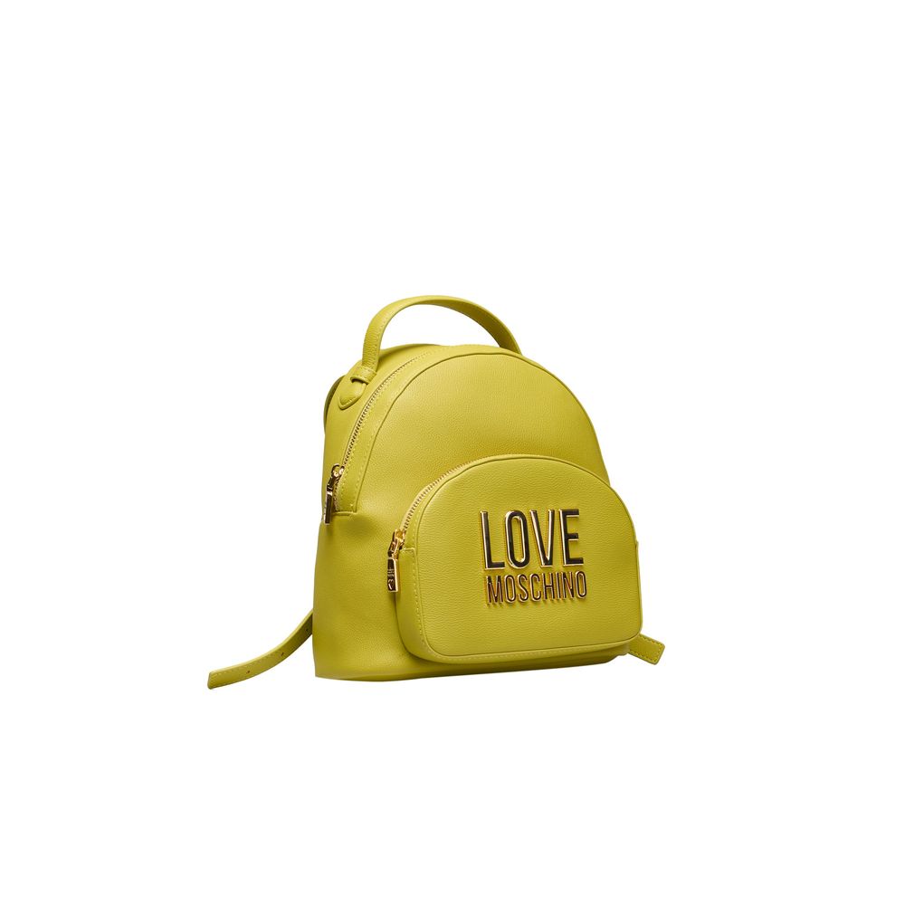 Love Moschino Yellow Polyethylene Backpack