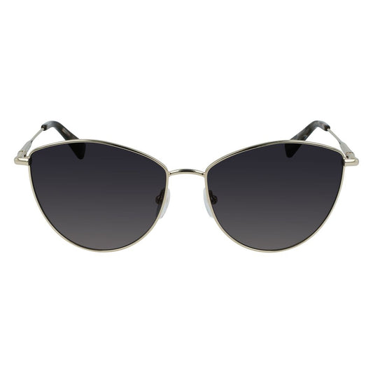 Longchamp Gold Metal Sunglasses Longchamp