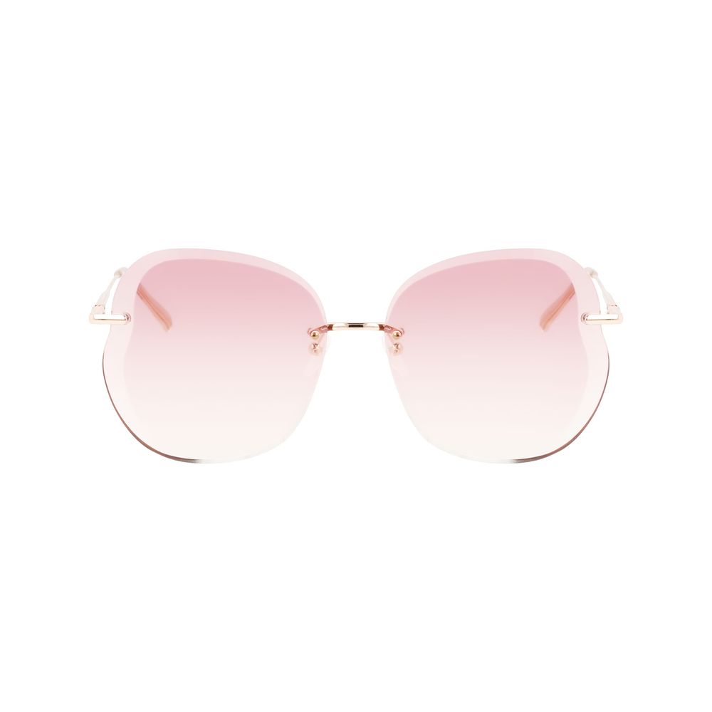 Longchamp Rose Gold Metal Sunglasses Longchamp