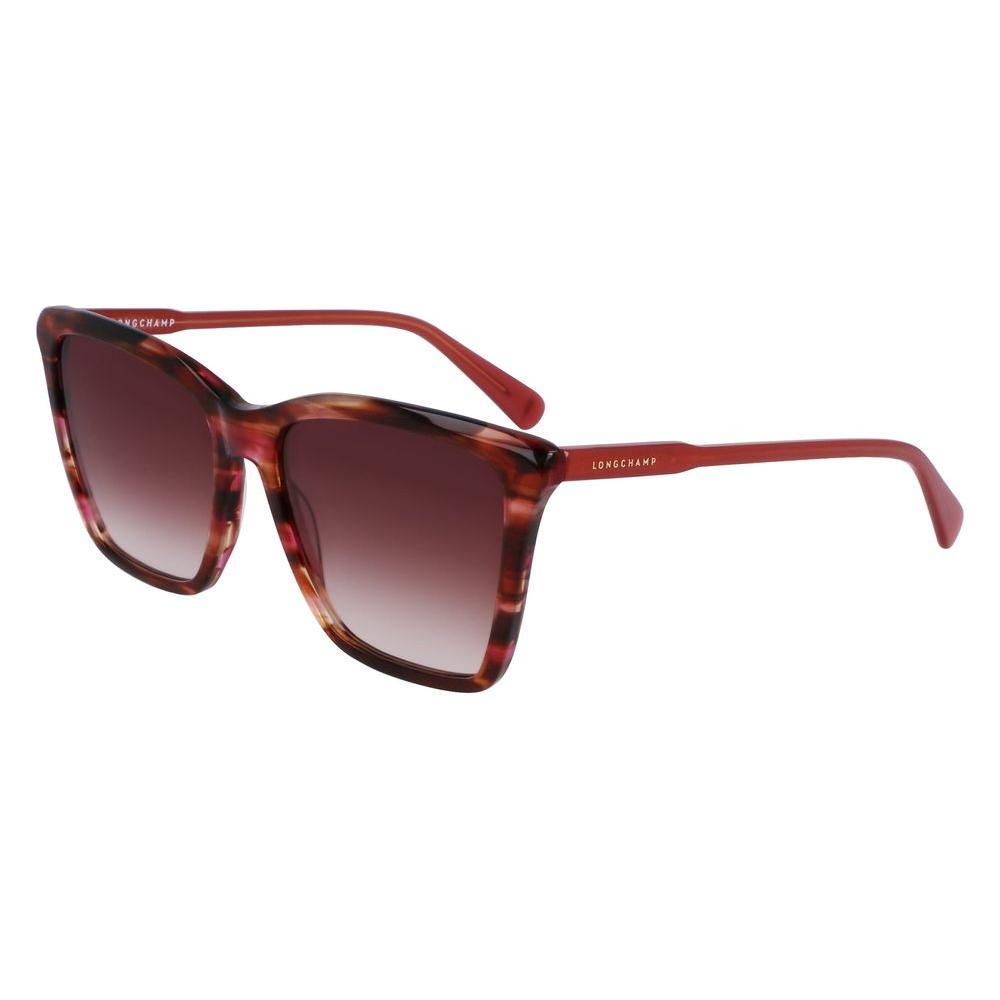 Longchamp Red Acetate Sunglasses Longchamp