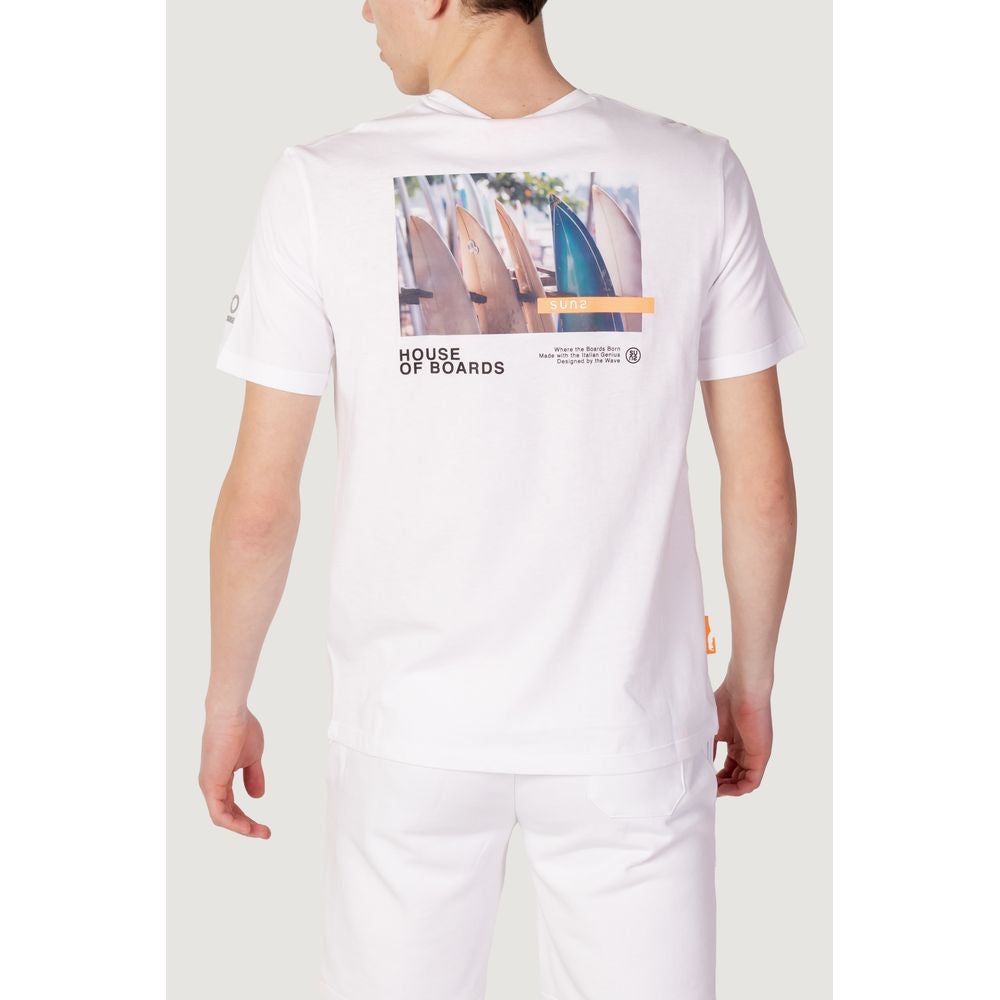 Suns White Cotton T-Shirt Suns